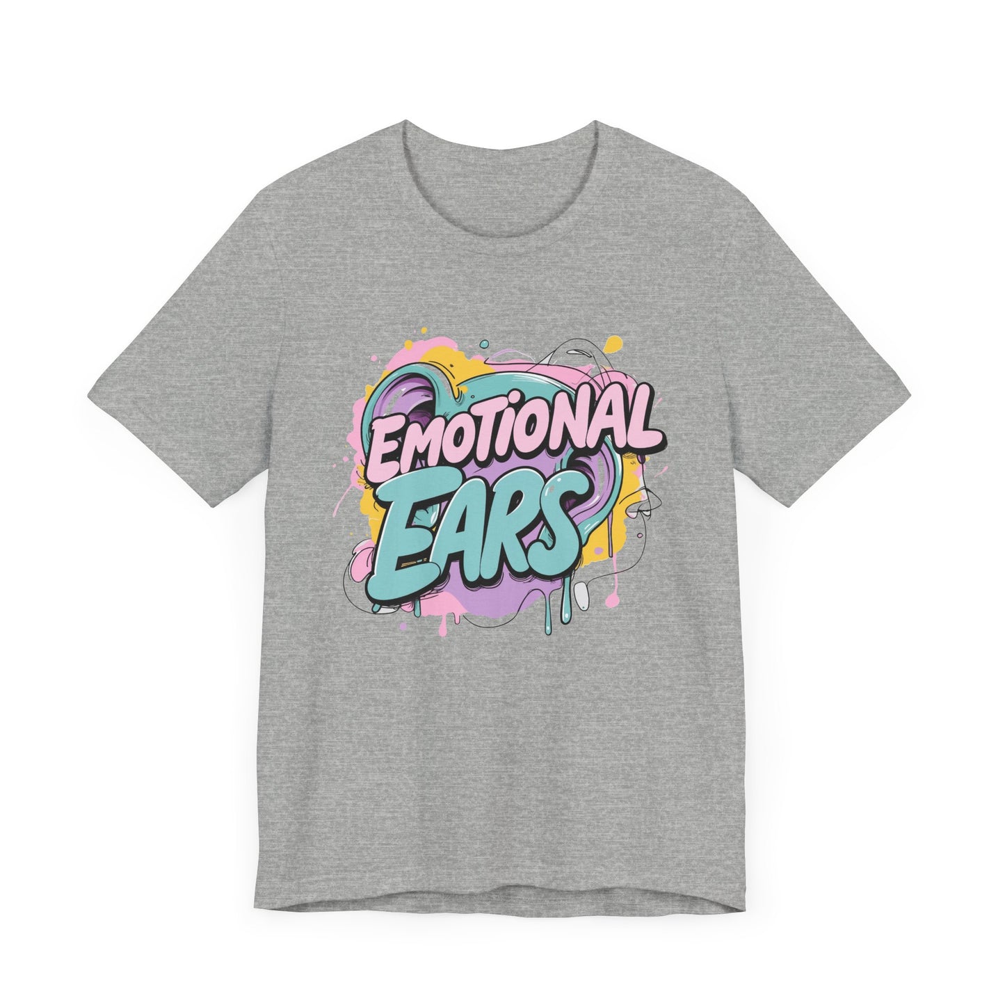 Emotional Ears (Paint) | Unisex Short Sleeve Tee