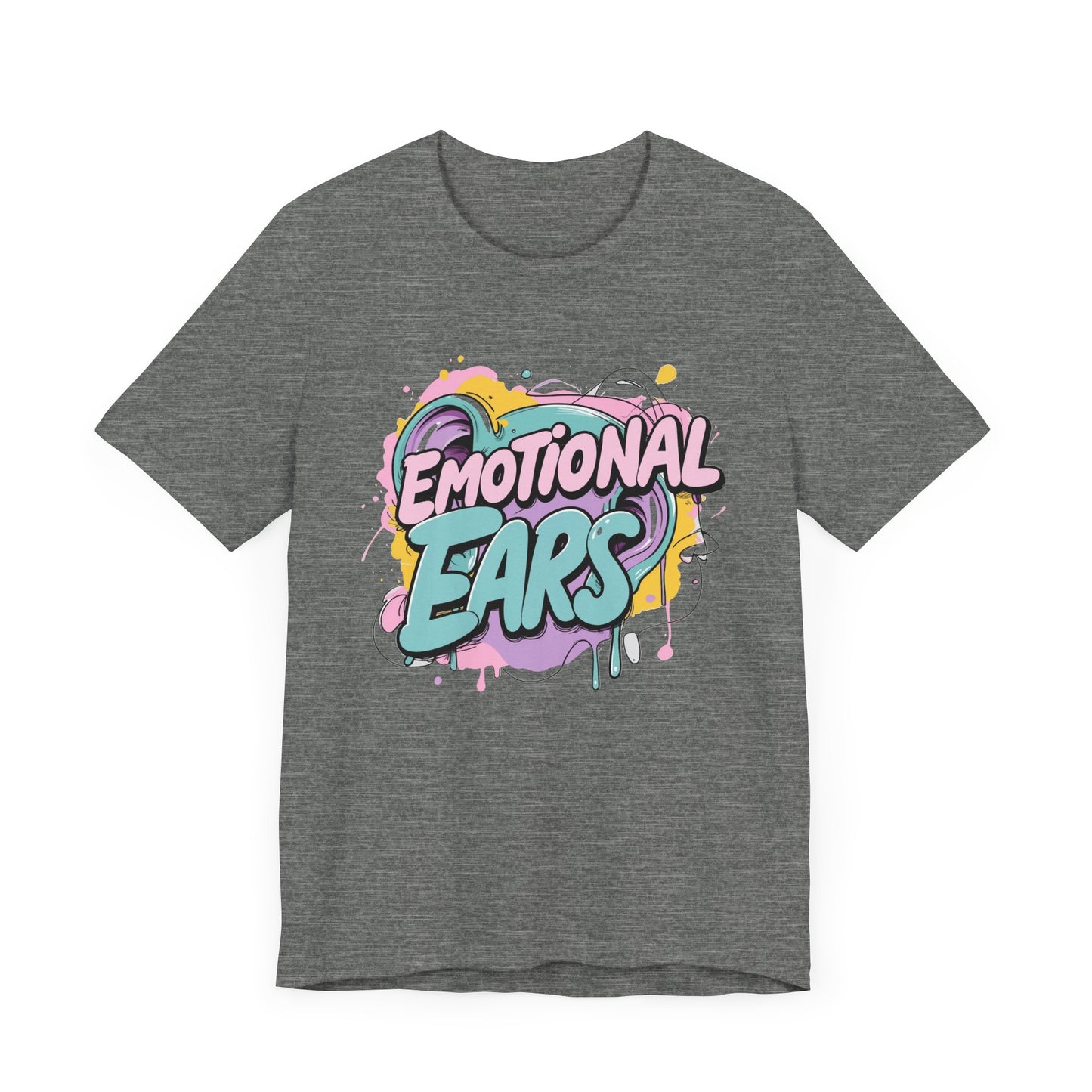 Emotional Ears (Paint) | Unisex Short Sleeve Tee