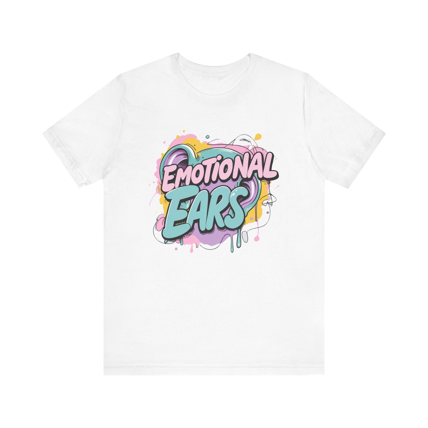 Emotional Ears (Paint) | Unisex Short Sleeve Tee