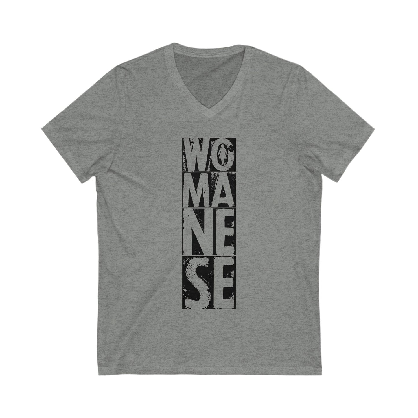 WOMANESE | Unisex Short Sleeve V-Neck Tee