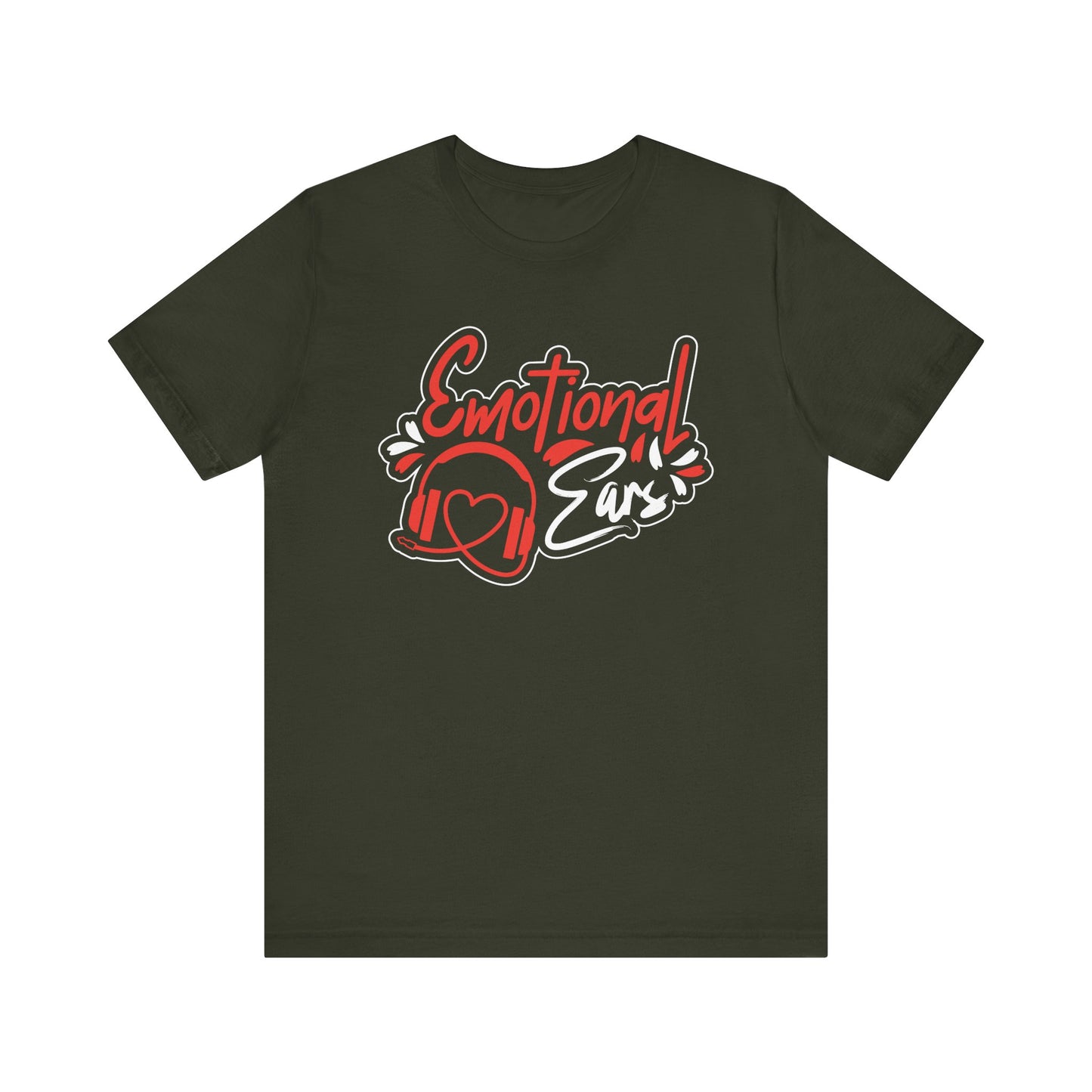Emotional Ears (Headphones) | Unisex Short Sleeve Tee