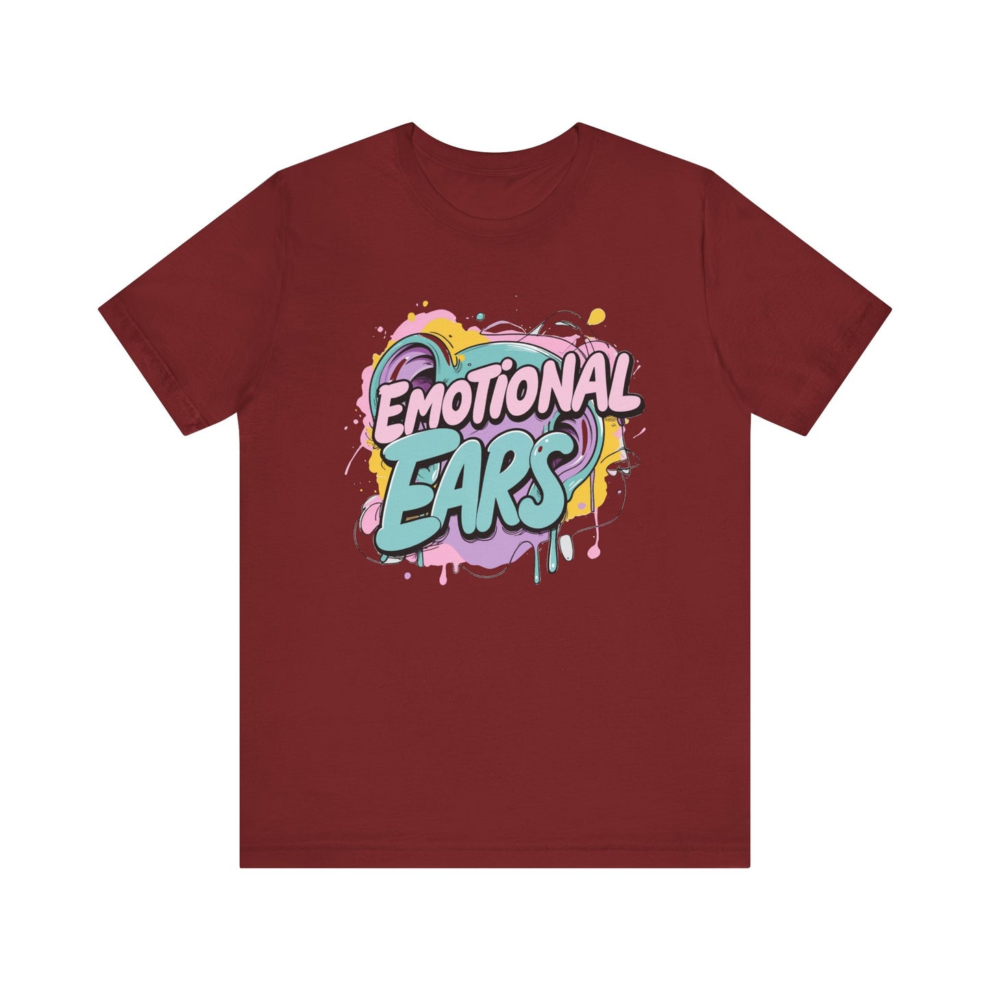 Emotional Ears (Paint) | Unisex Short Sleeve Tee