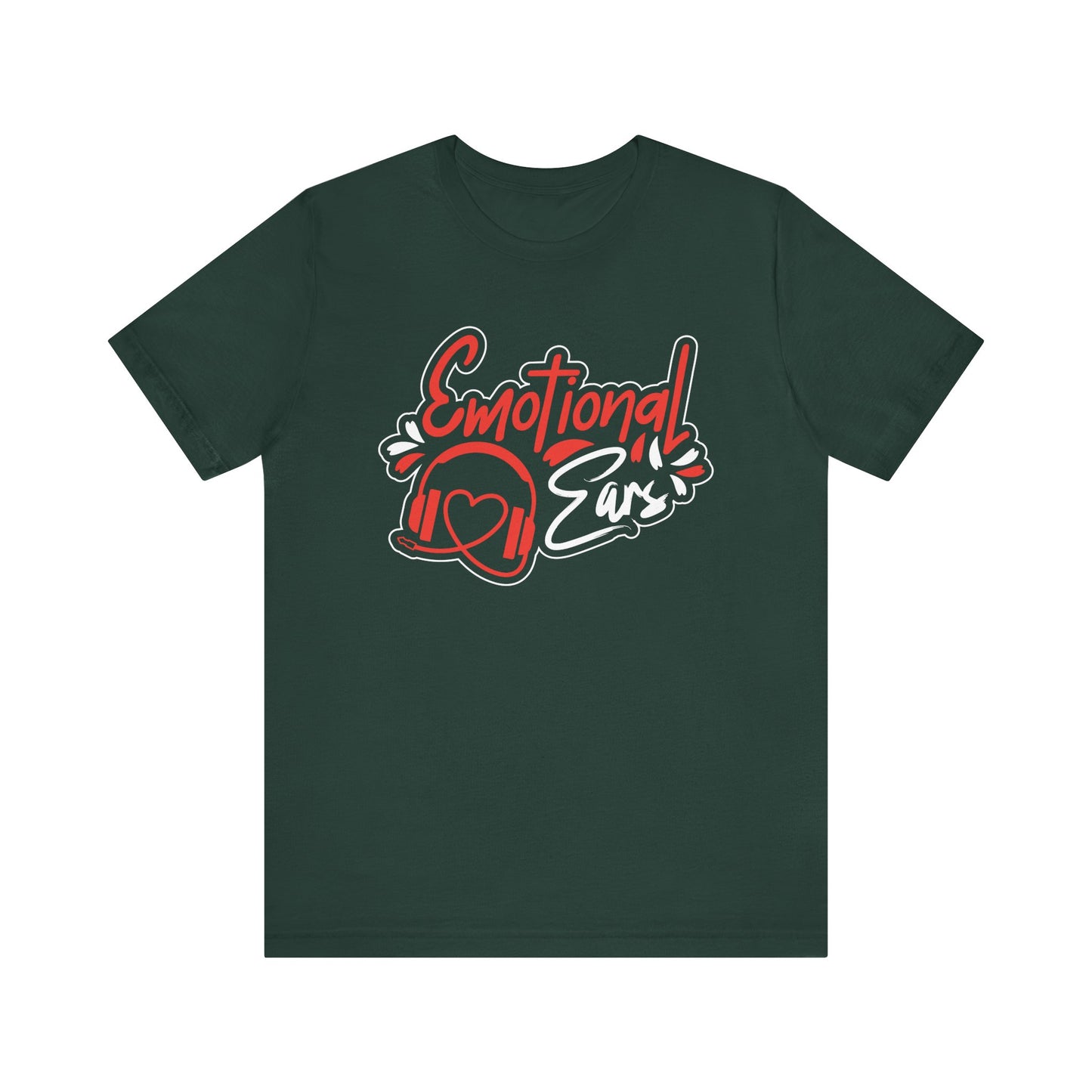 Emotional Ears (Headphones) | Unisex Short Sleeve Tee