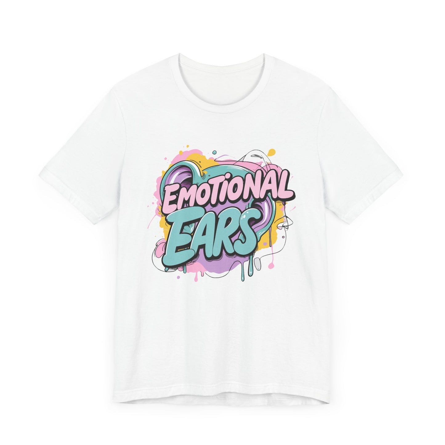Emotional Ears (Paint) | Unisex Short Sleeve Tee