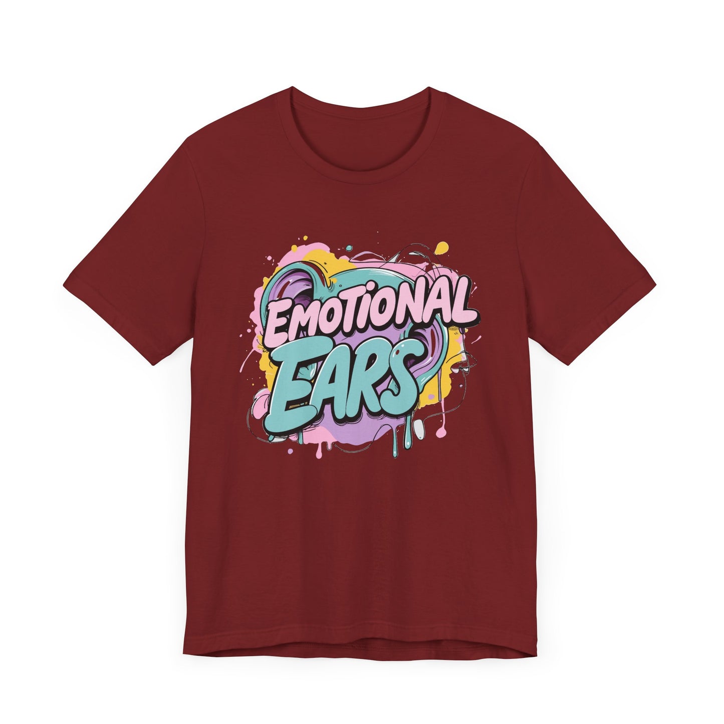 Emotional Ears (Paint) | Unisex Short Sleeve Tee