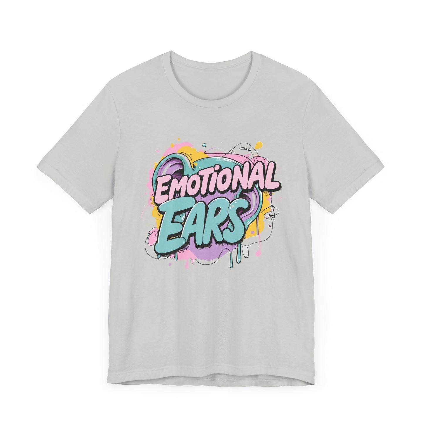 Emotional Ears (Paint) | Unisex Short Sleeve Tee