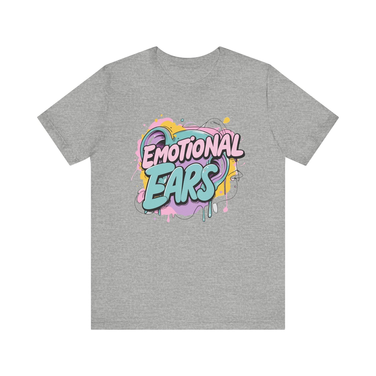 Emotional Ears (Paint) | Unisex Short Sleeve Tee