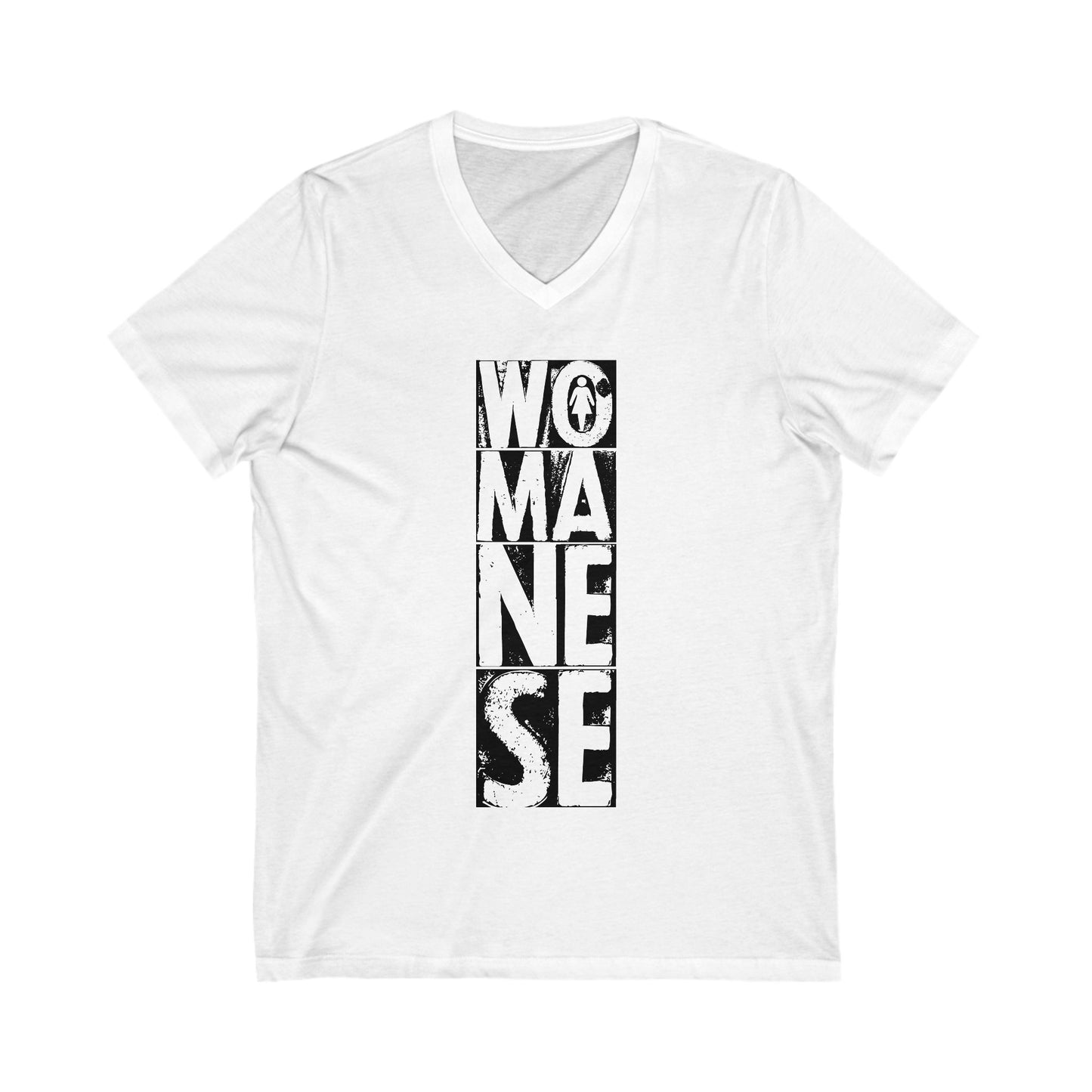 WOMANESE | Unisex Short Sleeve V-Neck Tee