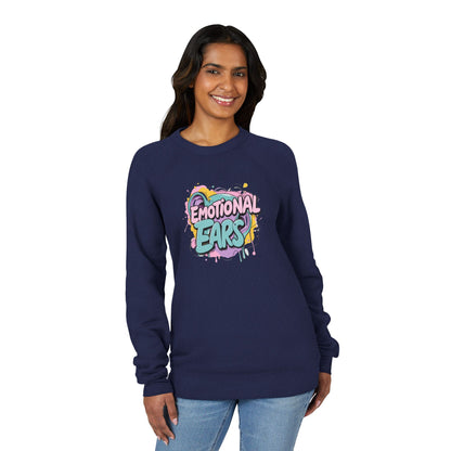 Emotional Ears (Paint) | Unisex Sponge Fleece Raglan Sweatshirt
