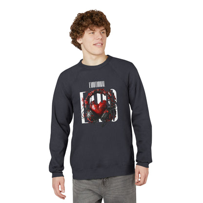 Emotional Ears (Goth) | Unisex Sponge Fleece Raglan Sweatshirt