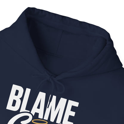 Blame God (Halo) | Unisex Heavy Blend™ Hooded Sweatshirt