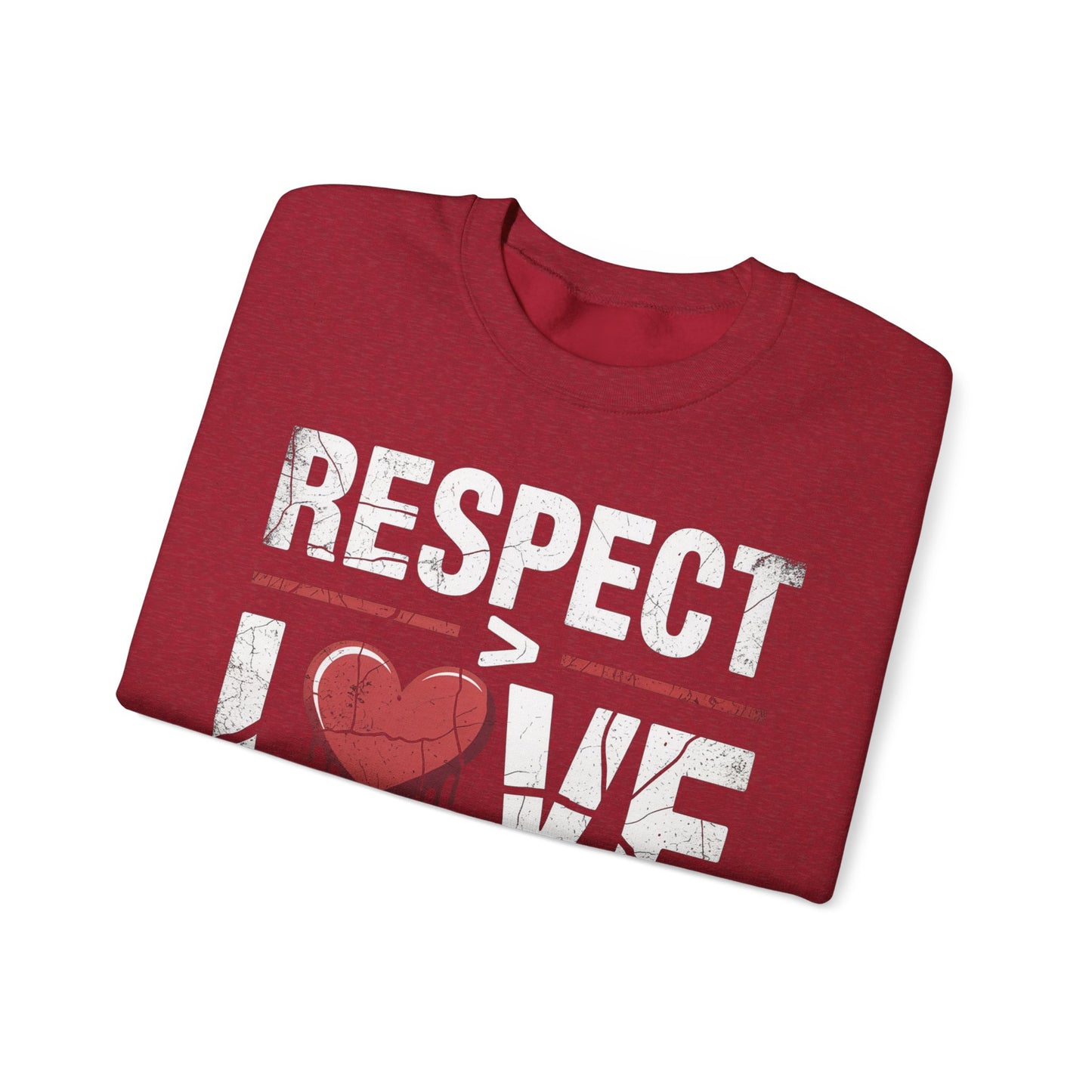 Respect > Love | Unisex Heavy Blend™ Crewneck Sweatshirt