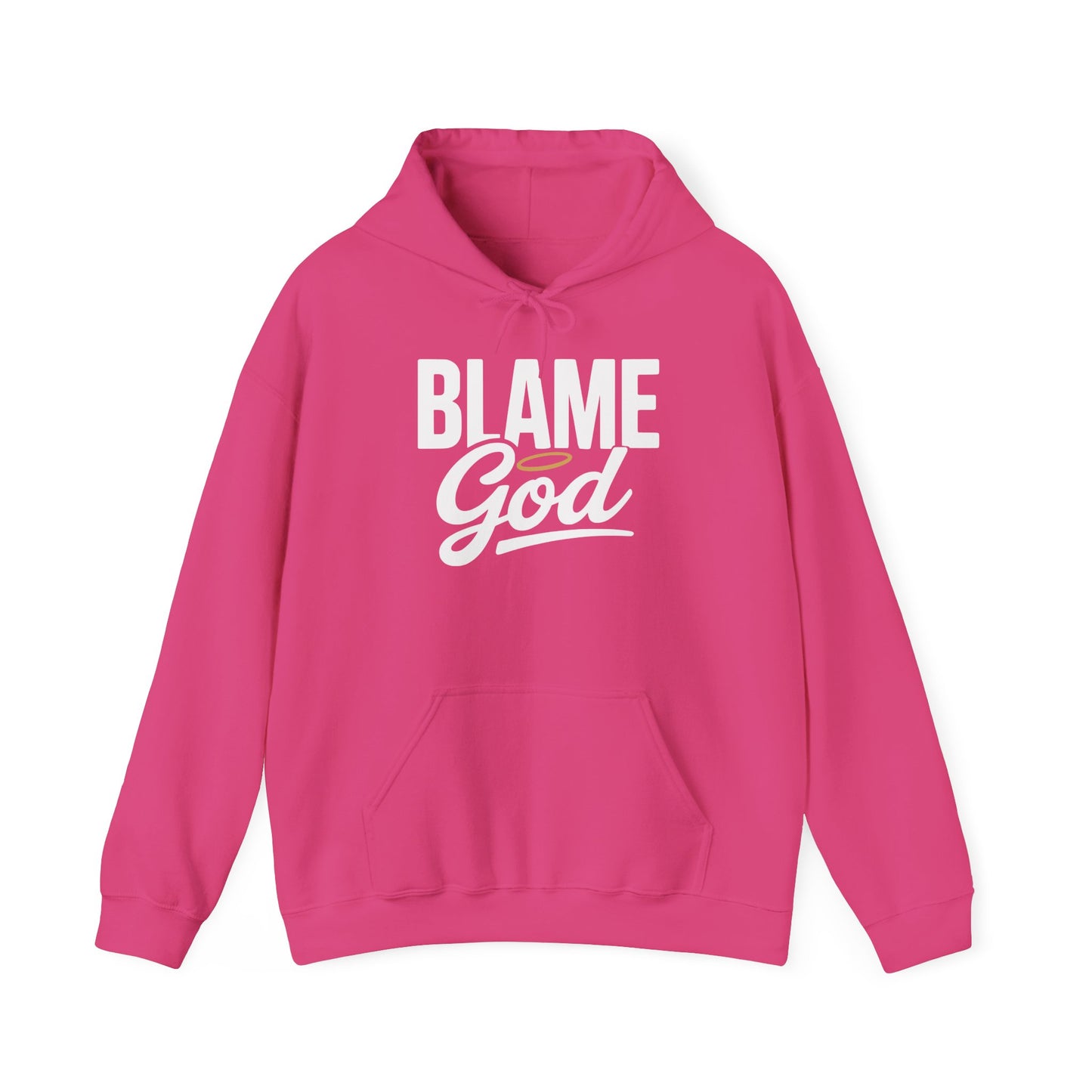Blame God (Halo) | Unisex Heavy Blend™ Hooded Sweatshirt