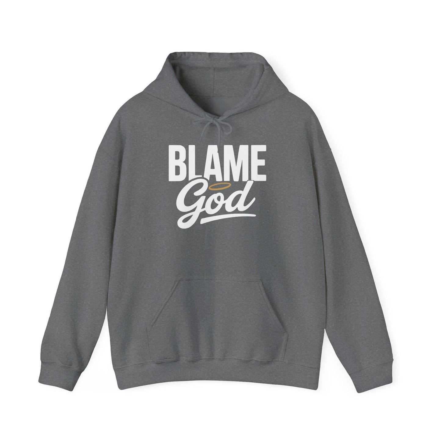 Blame God (Halo) | Unisex Heavy Blend™ Hooded Sweatshirt