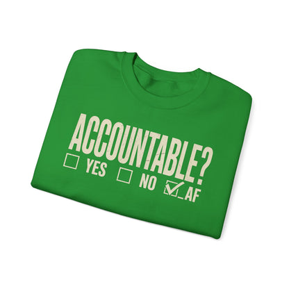 Accountable AF | Unisex Heavy Blend™ Crewneck Sweatshirt