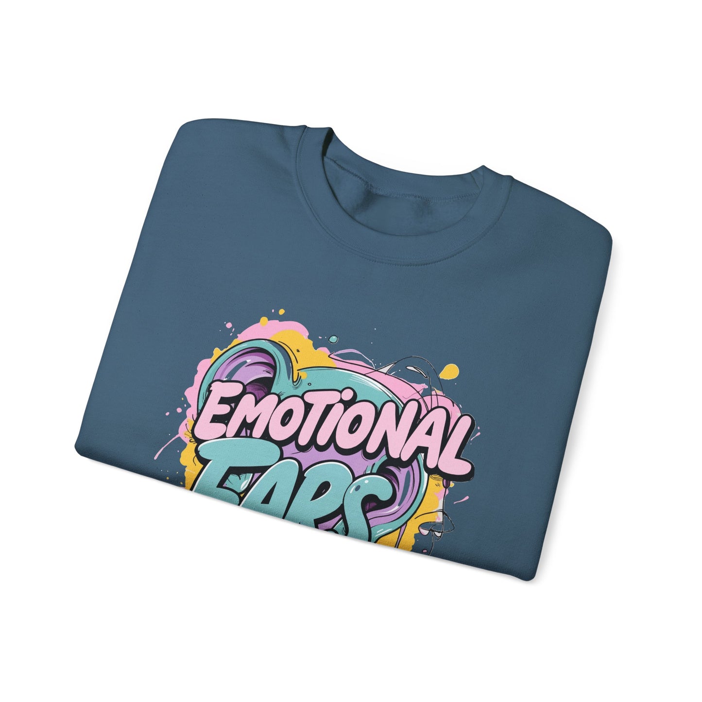Emotional Ears (Paint) | Unisex Heavy Blend™ Crewneck Sweatshirt