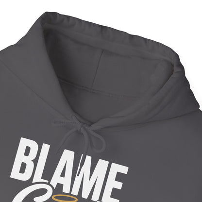 Blame God (Halo) | Unisex Heavy Blend™ Hooded Sweatshirt