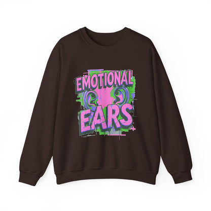Emotional Ears (Splash) | Unisex Heavy Blend™ Crewneck Sweatshirt