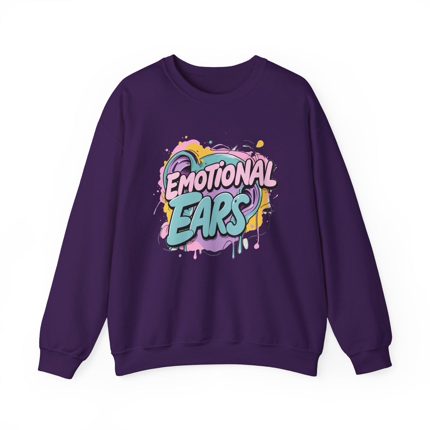 Emotional Ears (Paint) | Unisex Heavy Blend™ Crewneck Sweatshirt