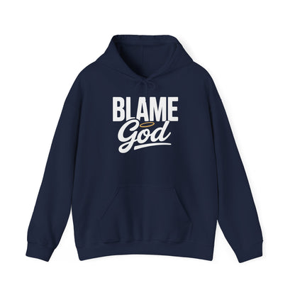 Blame God (Halo) | Unisex Heavy Blend™ Hooded Sweatshirt