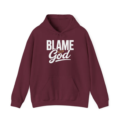 Blame God (Halo) | Unisex Heavy Blend™ Hooded Sweatshirt