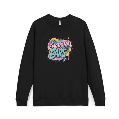 Emotional Ears (Paint) | Unisex Sponge Fleece Raglan Sweatshirt