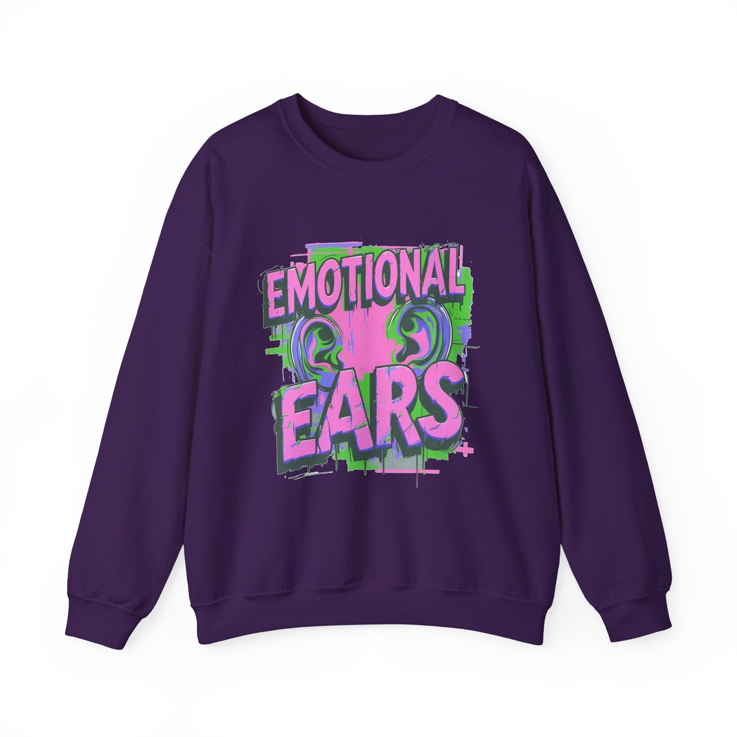 Emotional Ears (Splash) | Unisex Heavy Blend™ Crewneck Sweatshirt