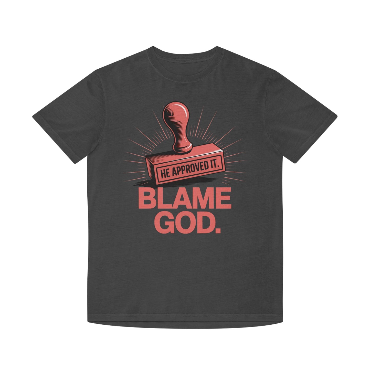 Blame God (Stamp) | Unisex Faded Shirt