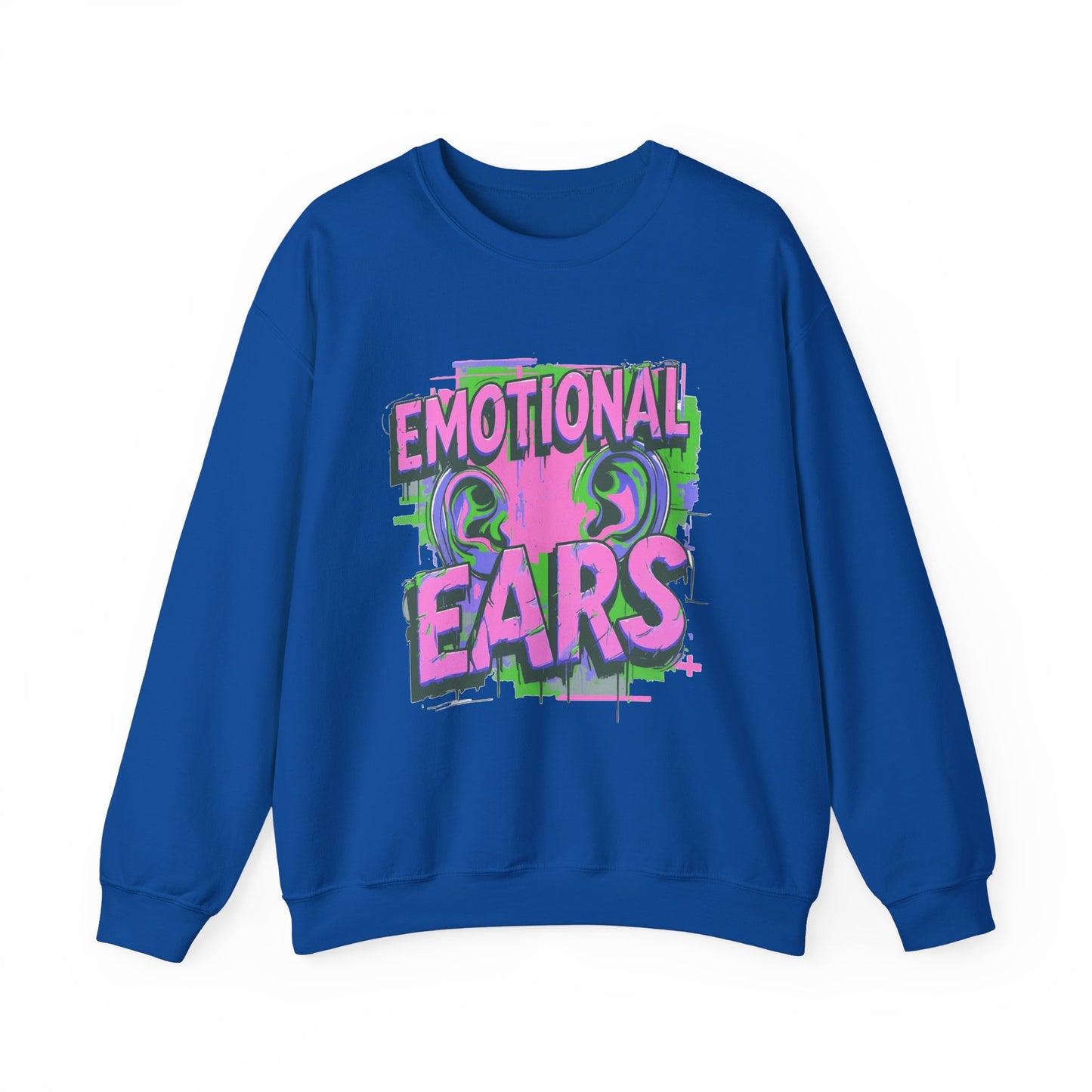 Emotional Ears (Splash) | Unisex Heavy Blend™ Crewneck Sweatshirt