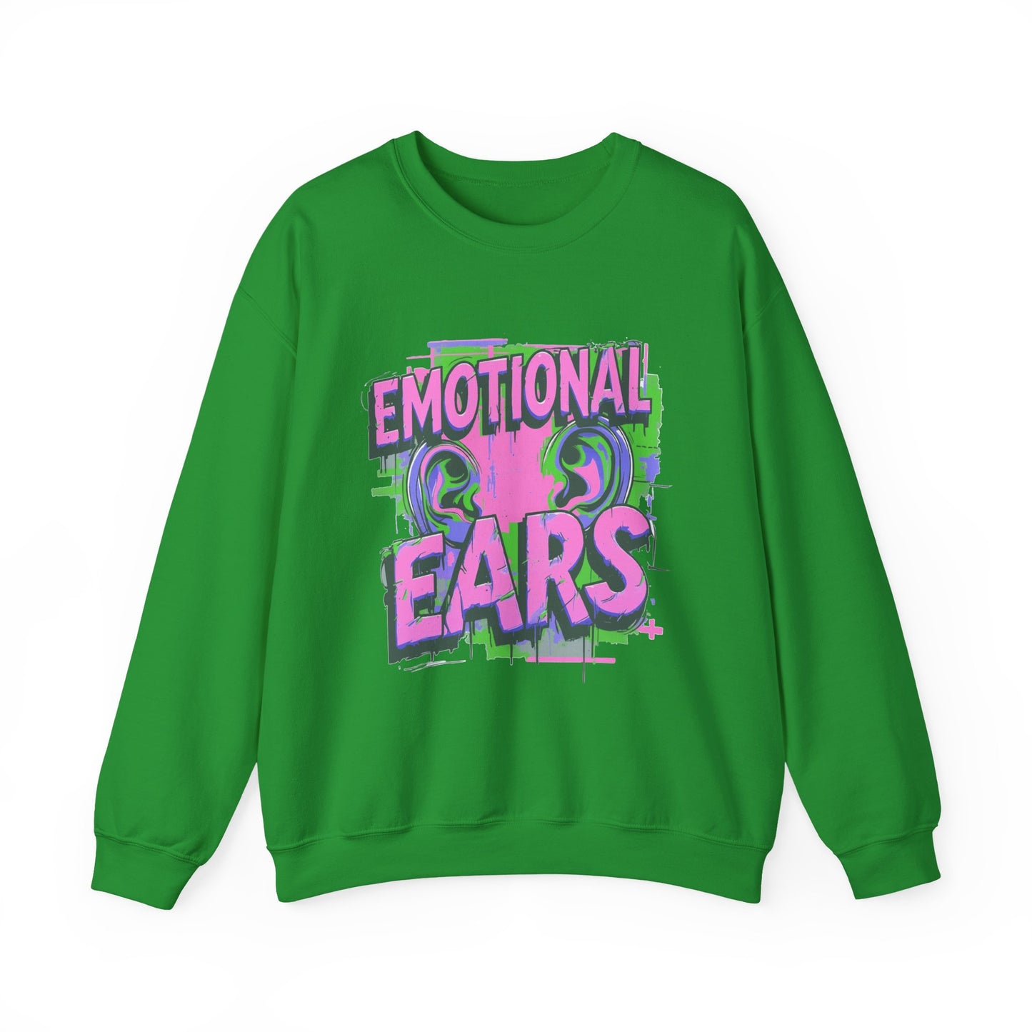Emotional Ears (Splash) | Unisex Heavy Blend™ Crewneck Sweatshirt
