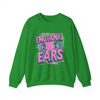 Emotional Ears (Splash) | Unisex Heavy Blend™ Crewneck Sweatshirt