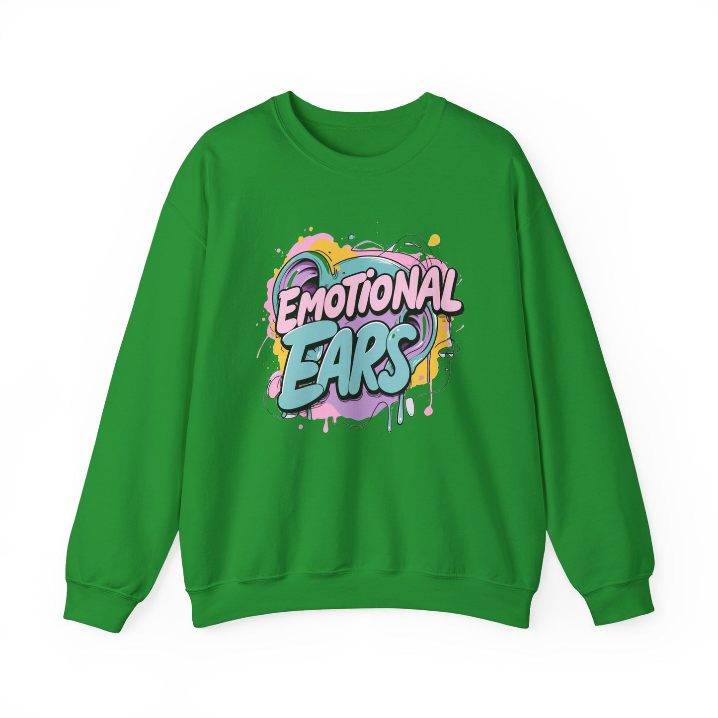 Emotional Ears (Paint) | Unisex Heavy Blend™ Crewneck Sweatshirt