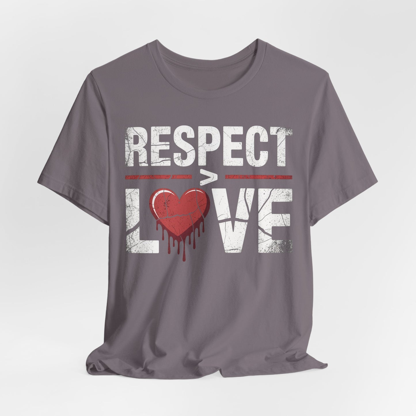 Respect > Love | Unisex Jersey Short Sleeve Tee
