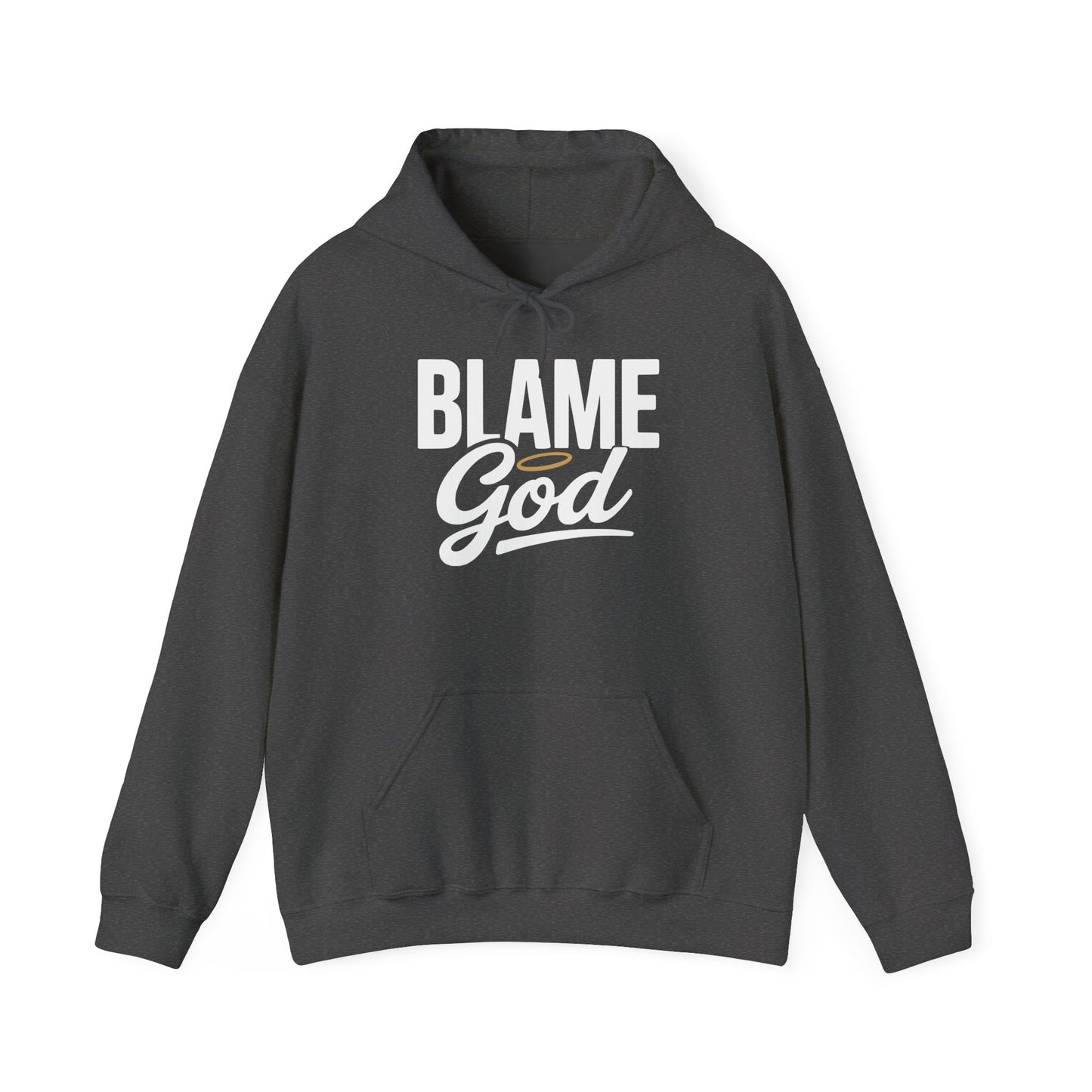 Blame God (Halo) | Unisex Heavy Blend™ Hooded Sweatshirt