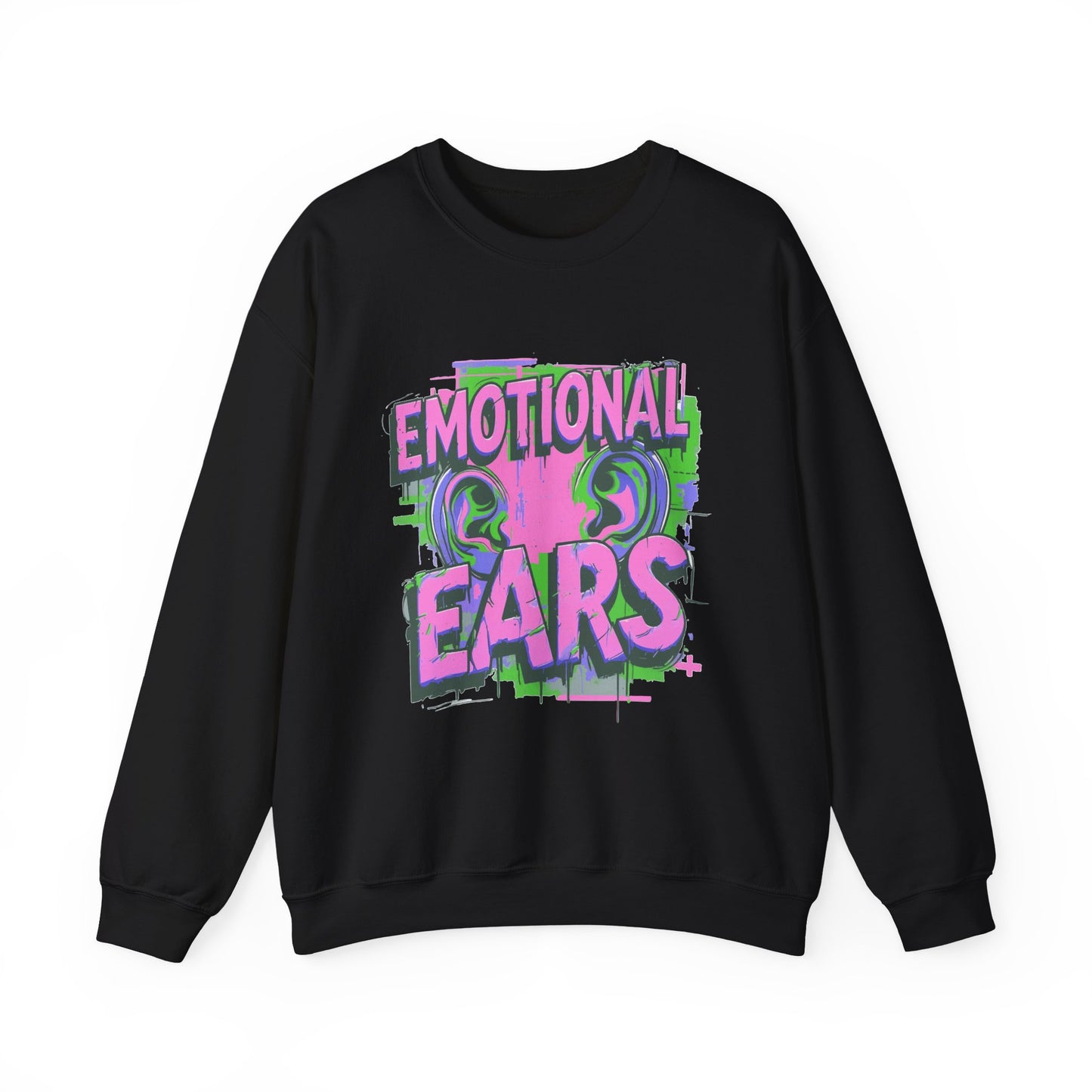 Emotional Ears (Splash) | Unisex Heavy Blend™ Crewneck Sweatshirt