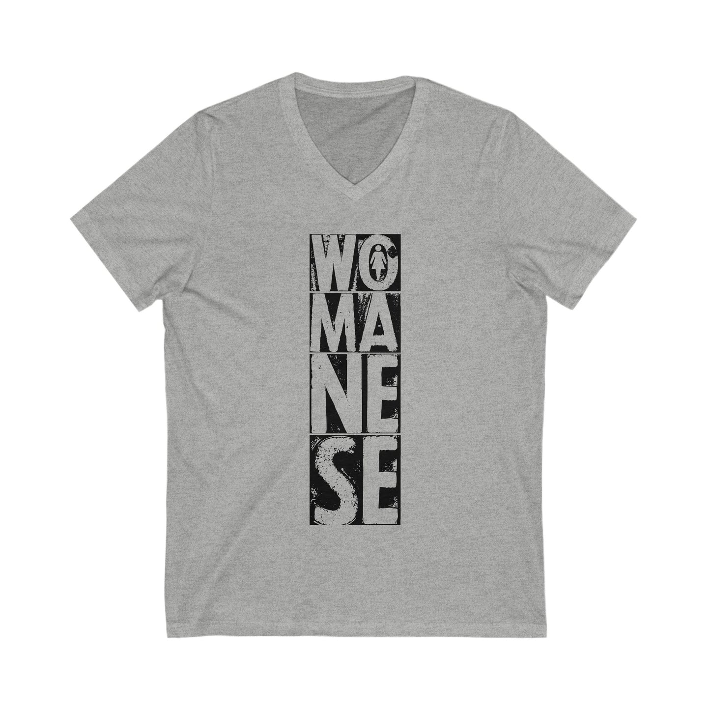 WOMANESE | Unisex Short Sleeve V-Neck Tee