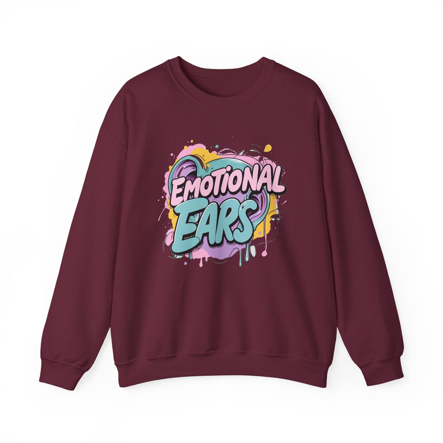 Emotional Ears (Paint) | Unisex Heavy Blend™ Crewneck Sweatshirt
