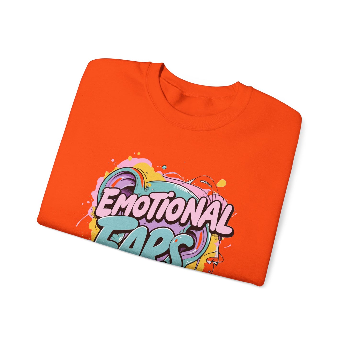 Emotional Ears (Paint) | Unisex Heavy Blend™ Crewneck Sweatshirt