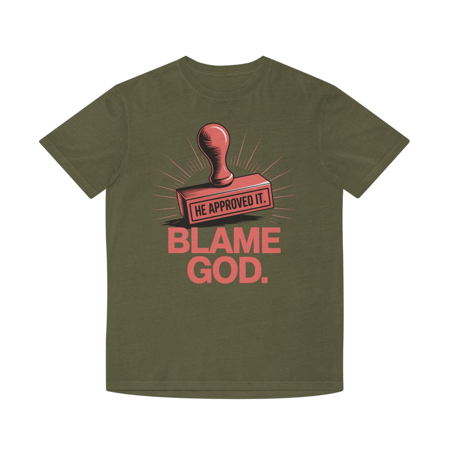 Blame God (Stamp) | Unisex Faded Shirt