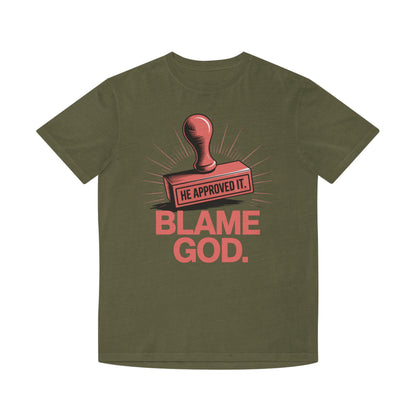 Blame God (Stamp) | Unisex Faded Shirt