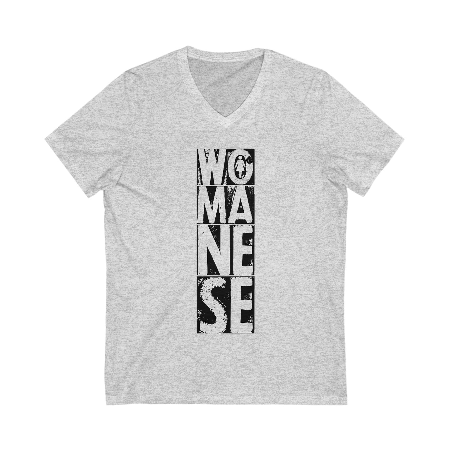 WOMANESE | Unisex Short Sleeve V-Neck Tee