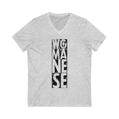 WOMANESE | Unisex Short Sleeve V-Neck Tee