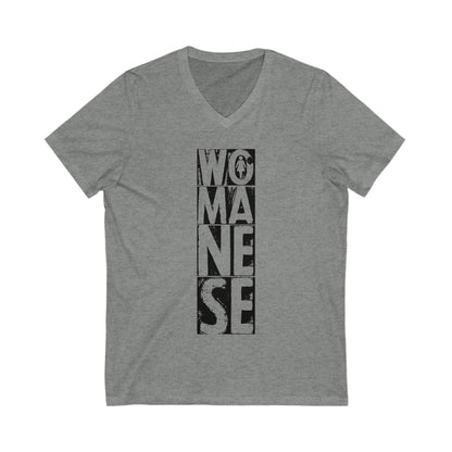 WOMANESE | Unisex Short Sleeve V-Neck Tee