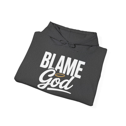 Blame God (Halo) | Unisex Heavy Blend™ Hooded Sweatshirt