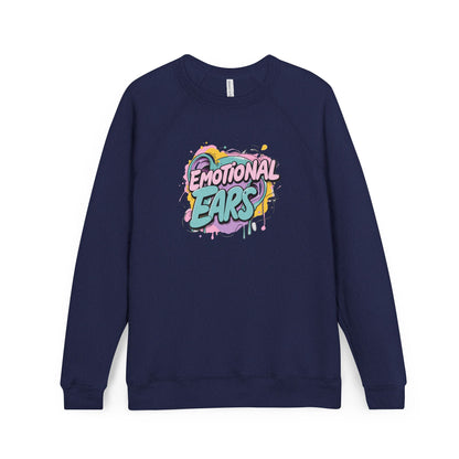 Emotional Ears (Paint) | Unisex Sponge Fleece Raglan Sweatshirt