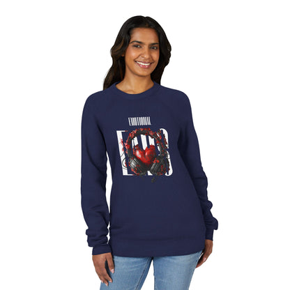 Emotional Ears (Goth) | Unisex Sponge Fleece Raglan Sweatshirt