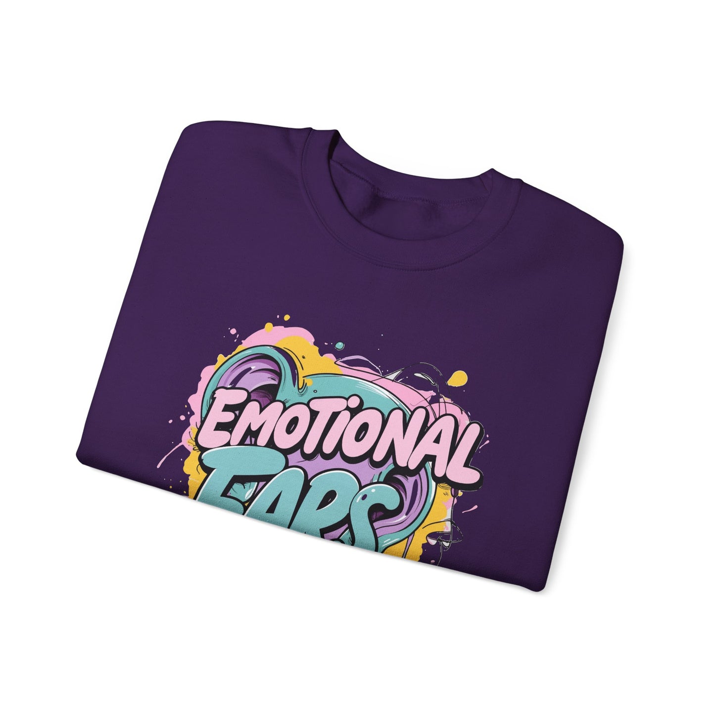 Emotional Ears (Paint) | Unisex Heavy Blend™ Crewneck Sweatshirt
