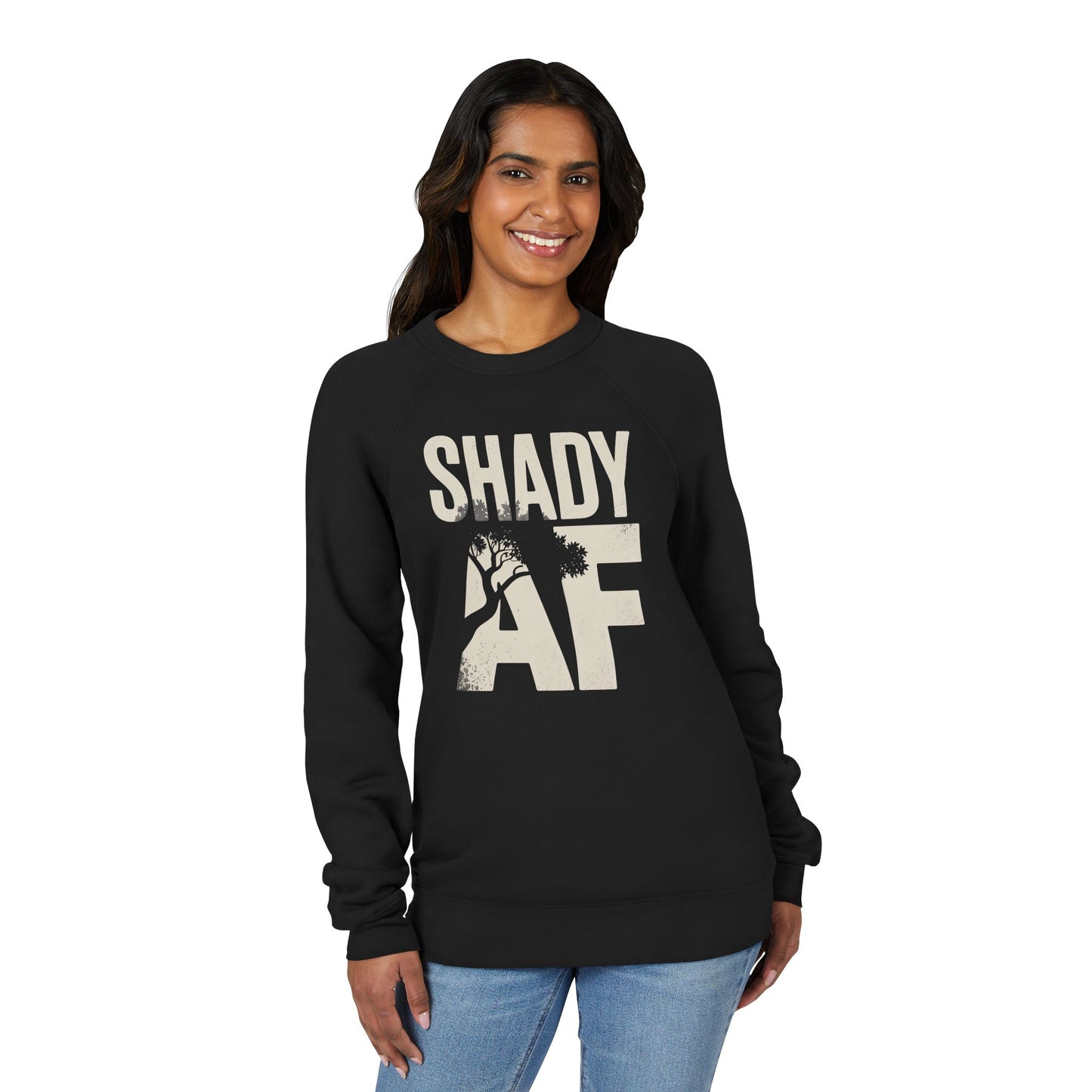 Shady AF | Unisex Sponge Fleece Raglan Sweatshirt