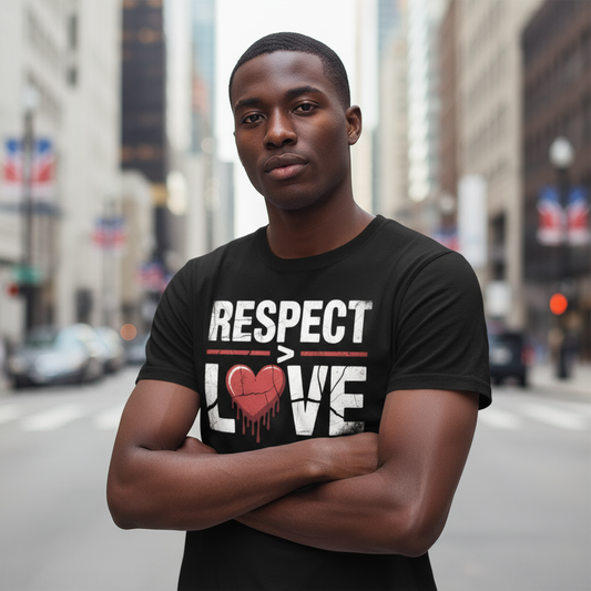 Respect > Love | Unisex Jersey Short Sleeve Tee