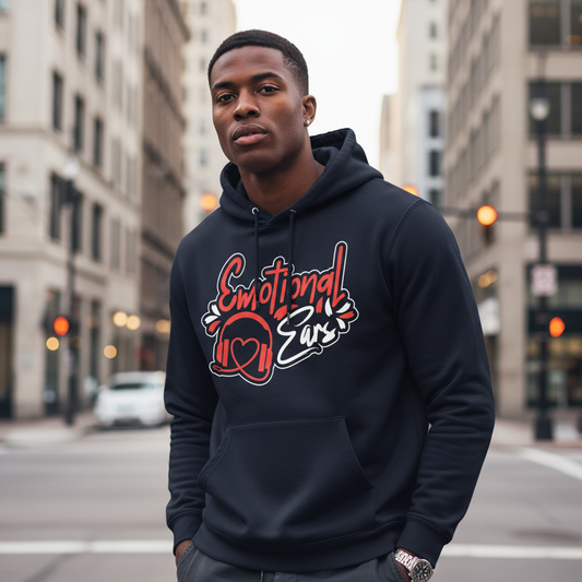 Emotional Ears (Headphones) | Unisex Heavy Blend™ Hooded Sweatshirt